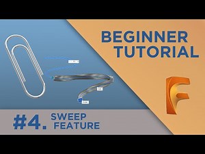 Fusion 360 Beginner Modeling Tutorial - Sweep Tool