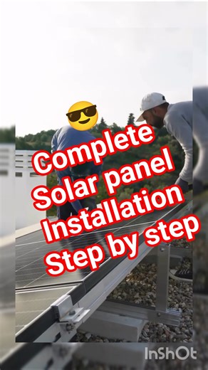 Complete solar panel installation step-by-step 👷‍♂️#SolarEnergy #SolarInstallation #RKSolarTech