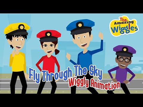 Fly Through The Sky (Wiggly Animation) | The Amazing Wiggles