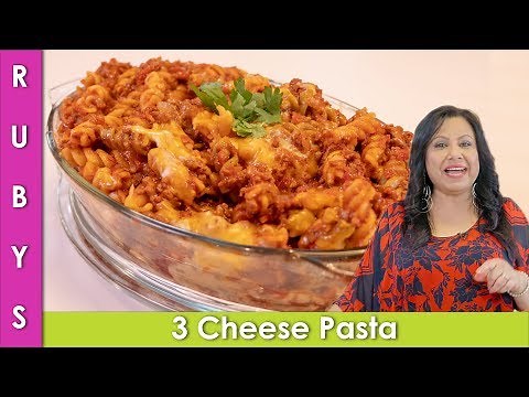 3 Cheese Fusilli Pasta with Keema Recipe in Urdu Hindi - RKK