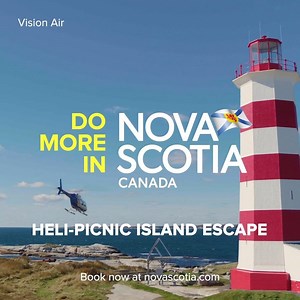 Who wants to go on a helicopter adventure? Take a thrilling helicopter journey from Halifax Harbour over stunning Nova Scotia coastline to Sambro Island. Indulge in Nova Scotia bubbly on a private beach, explore a secluded cove and enjoy a tasting picnic by the lighthouse featuring charcuterie and cheese sourced locally and hosted by your personal sommelier. Learn More: http://bit.ly/2XYBzW0 | Nova Scotia