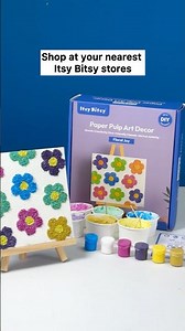 Paper pulp art decor DIY kit🤩💙