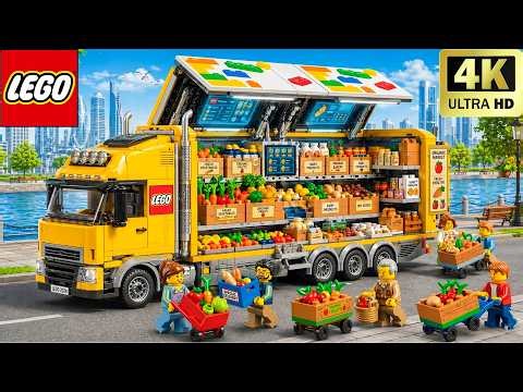 I Built a GIANT LEGO Technic Mobile Supermarket Truck! | Lego Funny Experiment
