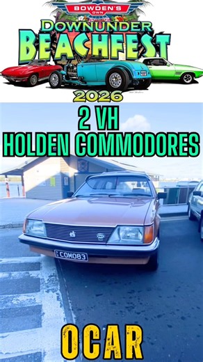 2 Beautiful VH Holden Commodores at Caloundra Downunder Beachfest #VHCommodore #HoldenCommodore #v8