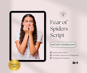 Arachnophobia Hypnosis Script - Overcome Fear of Spiders (instant PDF Download) - Etsy UK