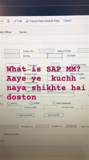 Aayi ye kuch naya shikh te hai SAP Material Management?, #SAP, #SAPMM #interview #job #interview