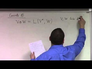 Linear Algebra: April 22, tensor products over and on a vector space