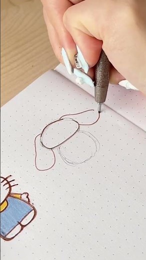 how to draw sanrio’s cinnamoroll in 30 seconds! ✨ #shorts