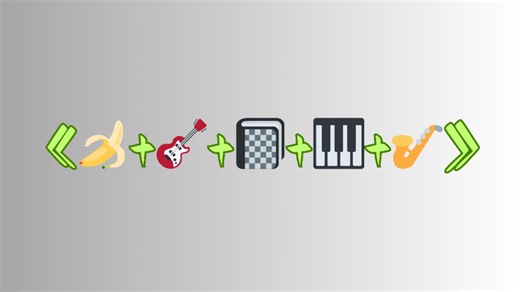 《🍌 🎸 📓 🎹 🎷》