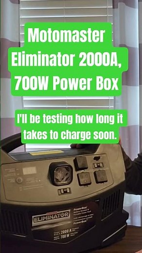 Motomaster Eliminator 2000A, 700W Power Box Power Pack & Jump Starter #review #shorts #camping