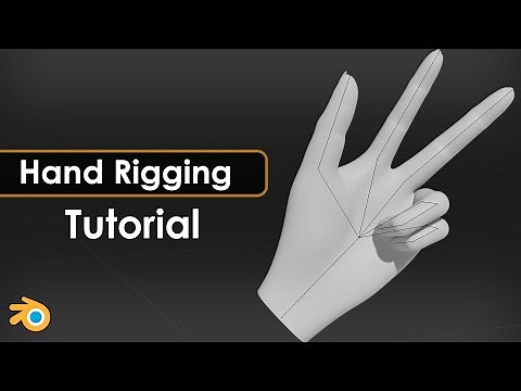 Hand Rig tutorial in Blender - Bone Tutorial - Blender Eevee