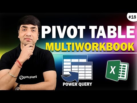 Pivot Table Multiple Workbook | Create a Pivot Table from Multiple Workbooks | Excel Power Query