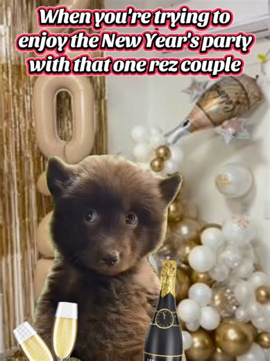 When you're trying to enjoy the New Year's party with that one rez couple #navajo #native #nativehumor #nativetiktok #IndigenousTikTok