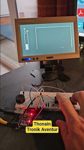 ARDUINO JEU RETRO PONG avec TVOUT + ECRAN LCD