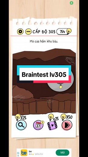 Desafía tu mente en el nivel 305 de Brain Test