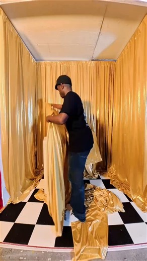 Graduation photo set using Drape panels. Grad pics should be anything but basic.