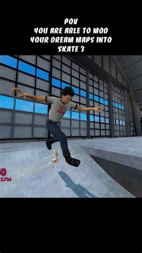POV: You're able to mod your dream maps into Skate 3 #Shorts