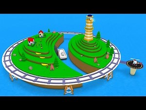 Train Cartoon for children - Chu Chu Train - Train for Kids - Toy Factory Cartoon