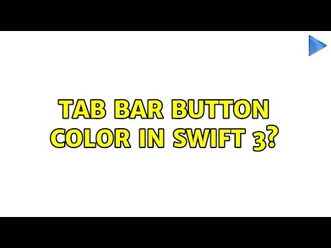 Tab Bar Button color in Swift 3? (2 Solutions!!)
