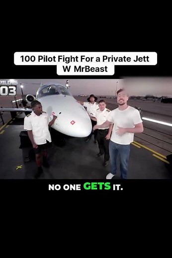 100 Pilots Fight For a Private jet ! | Mr Beast #mrbeast #partner ‪@MrBeast‬