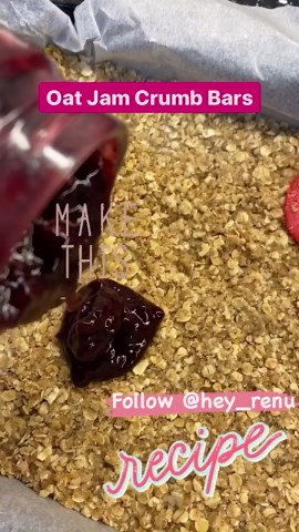 Oat Jam Crumb Bars The Perfect Homemade Treat