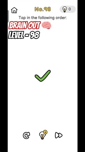 Must play mobile game & Puzzle - Brain Out Level 98 Walkthrough 🧠🔥 #shorts #gamereviews #gaming