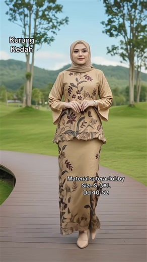 Kurung Kedah Munirah: Sutera Dobby untuk Semua Ukuran