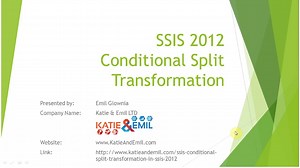 SSIS Conditional Split Transformation Part 1 Video Example SSIS 2012