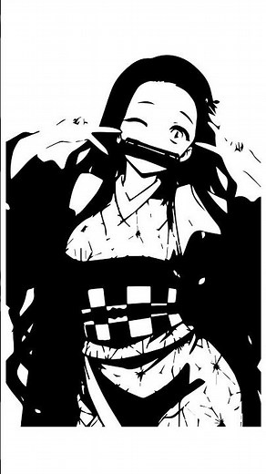 Nezuko Kamado 🌸 Cute Demon Power | Demon Slayer 2D Animation #Shorts