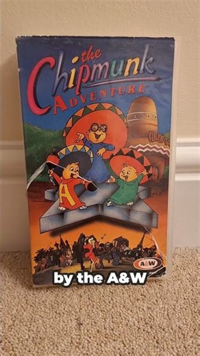 The Chipmunk Adventure VHS tape from Malaysia