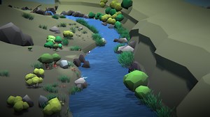 Forest Ground Essentials: Low Poly Bushes, Branches & More by lowendplay