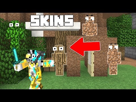 ESCONDITES SECRETOS CON TODAS LAS SKIN TROLL en MINECRAFT 😂