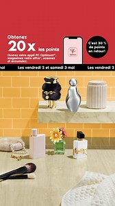 Obtenez 20 x les points Ouvrez votre appli PC Optimum, magasinez votre offre*, scannez et accumulez. C’est 30 % de points en retour! | Pharmaprix