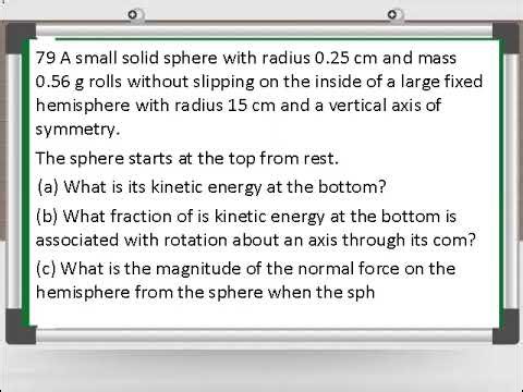 Rolling, Torque and Angular Momentum questions part3
