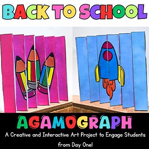 Back to School Agamograph Craft | Interactive 3D Art, First Week of School