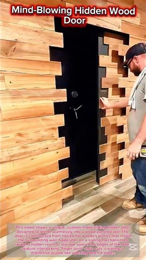 Mind-Blowing Hidden Wood Door