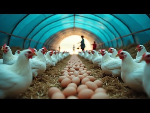 Chicken Farm - A Day at the Chicken Farm - Starting a Rural Chicken Farming Business.