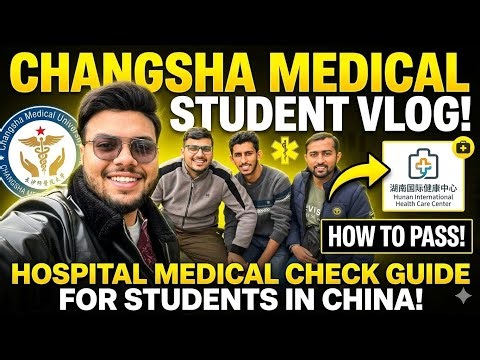 What Happens in Medical Test in China? 😱 Full Vlog (MBBS Student Life)
