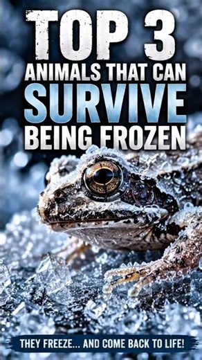 TOP 3 Animals That Can Survive Being Frozen ❄️ #1 Comes Back to Life!