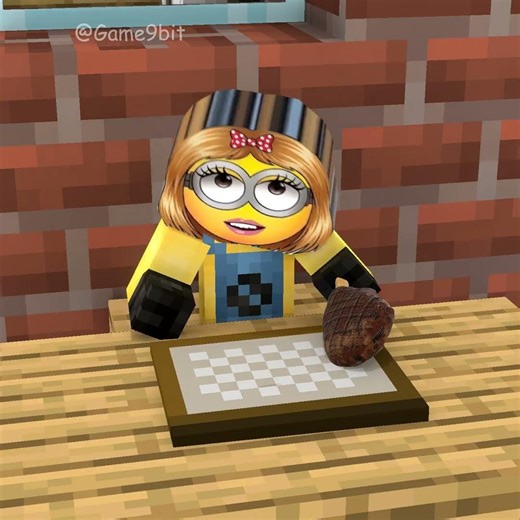 Who should the dog choose—two versions of Girl Minion?!