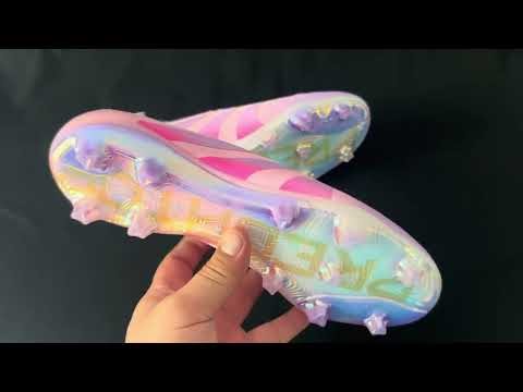 Adidas Predator 25 Elite Laceless FG Firm Ground Soccer Cleats - Pink/Purple/Gold