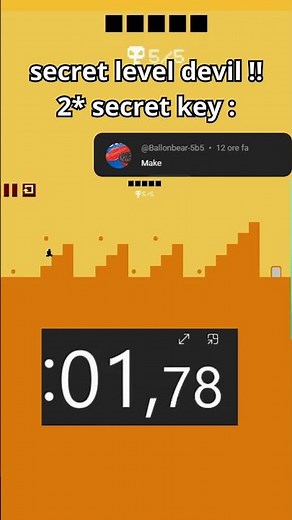 How to Get the 2* SECRET KEY in Level Devil! 🗝️😈 #LevelDevil #Gaming #Secrets #Shorts"