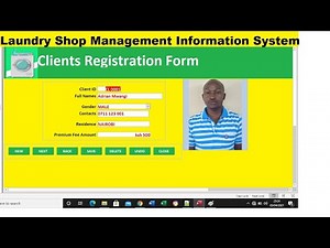 How to create a LAUNDRY Services Shop Management system Using Ms Access Databases