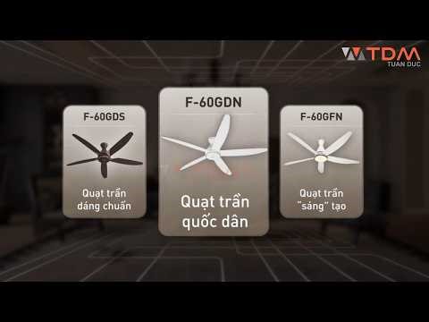 TDM.VN | Review quạt gắn trần Panasonic F-60GDN (F60GDN) 5 cánh động cơ DC tiết kiệm điện cực mát