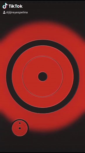 Animated Red and Black Circular Pattern Exploration