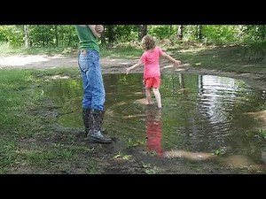Crazy Mud Girl: Rosie & Huge Muddy Puddles!