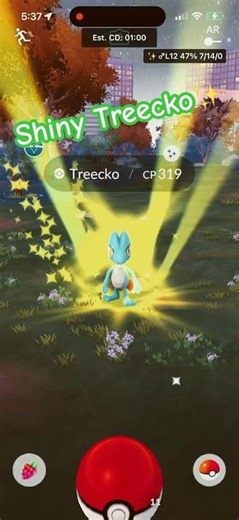 🍃✨ SHINY TREECKO SECURED! ✨🍃 #pokemongo #shinypokemon #shiny #pokémon #pokemon