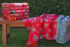 13K views · 268 reactions | Crafted by female artisans in villages throughout India Vintage Kantha Throws by the Kantha Collection brighten interior décor and add beauty to your home, they also enrich lives, giving the Indian women who make them a means to support their families through their own entrepreneurship. Each hand made Kantha throw is 100% original and no two are alike! | Kantha Collection | Facebook