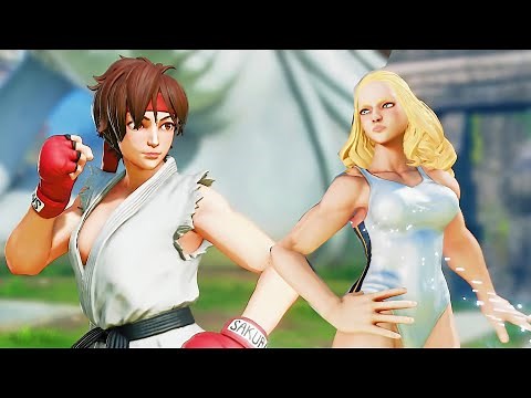 "Ryu Fan" Sakura Vs "Swimsuit" Kolin | Street FighterV | Street Fighter V: Champion Edition Fights