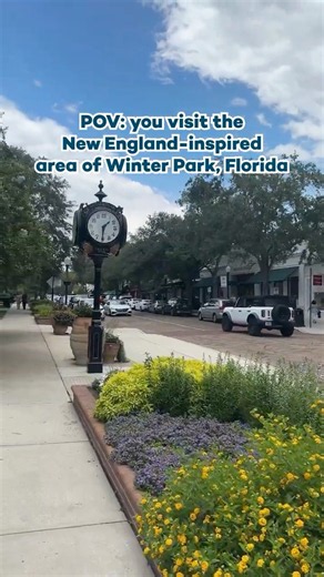 POV: you visit the New England inspired area of Winter Park, Florida